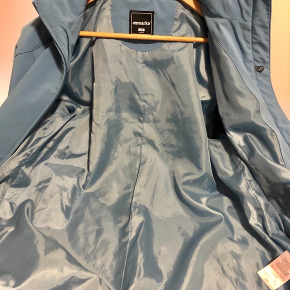MARIKA long blue spring/fall jacket dusty blue GUC - Picture 5 of 8